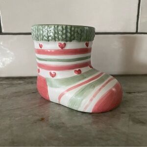 Hallmark Bootie Votive Candle Holder Vintage